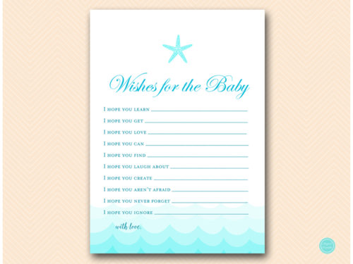 TLC09-wishes-for-baby-card-5x7-starfish-beach-baby-shower-game