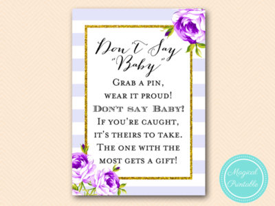TLC511-dont-say-baby-pin-5x7-purple-lavender-baby-shower-game
