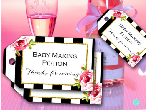 SN26-favor-tags-baby-making-potions-black-stripes-gold-baby-shower