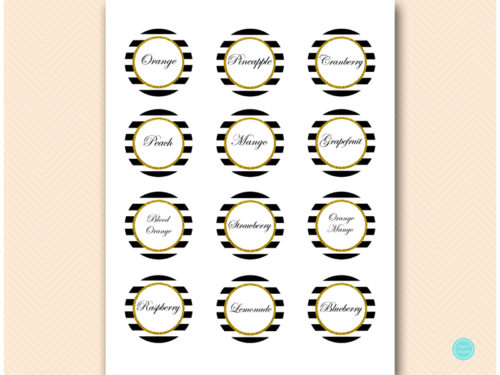 Sign-BS61-mimosa-bar-gold-black-baby-shower-momsa-sign-juice-tags