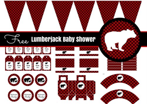 Free Lumberjack Baby Shower Party Printable - Magical Printable