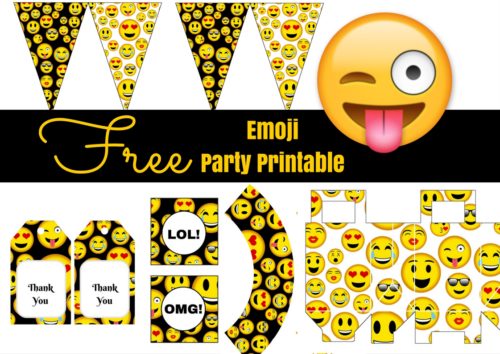 Free Emoji Birthday Party Printable Magical Printable