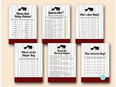 Free Lumberjack Baby Shower Party Printable - Magical Printable