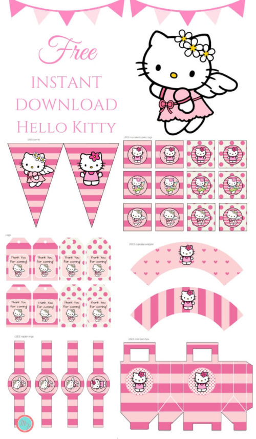 Free Pink Hello Kitty Party Printable Magical Printable