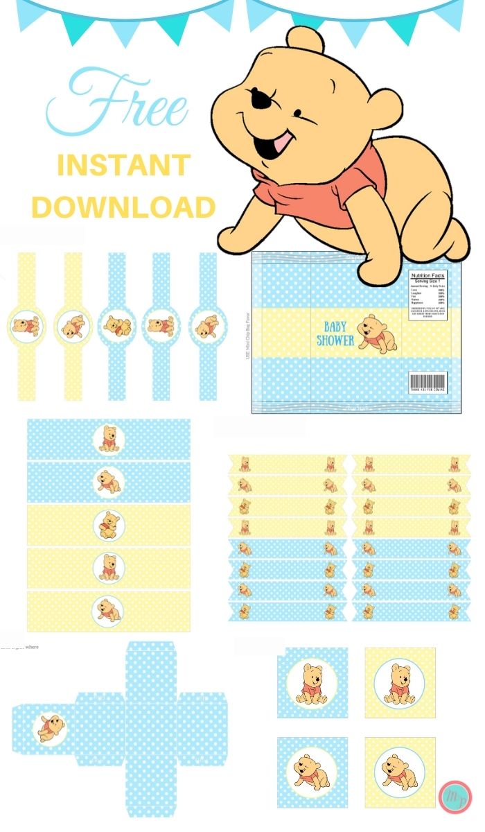 How Big Is Mommy's Belly - Downloadable Winnie The Pooh Baby