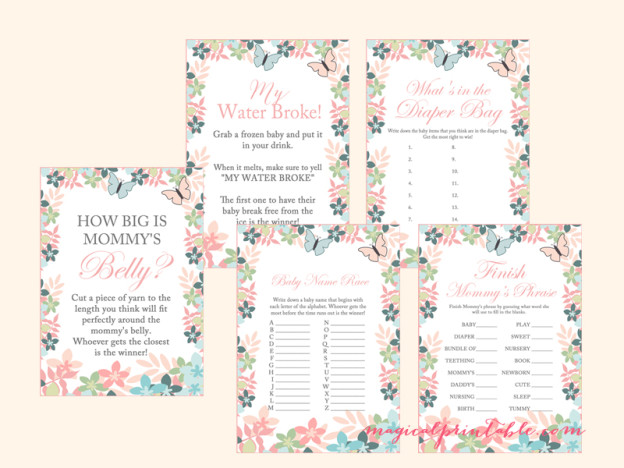 Printable Baby Shower Games Page 2 - Magical Printable