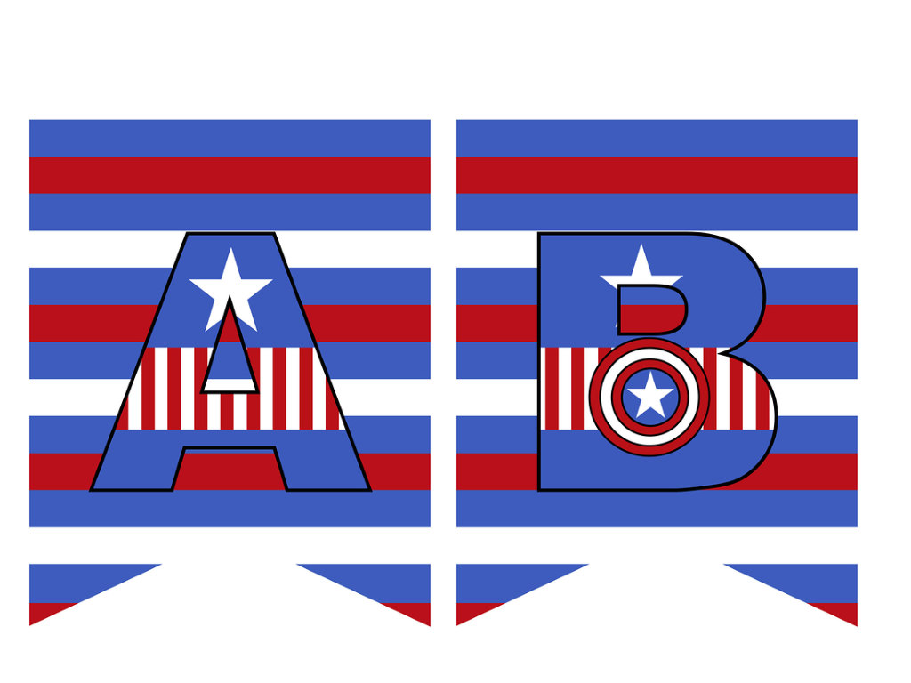 captain america banner magical printable