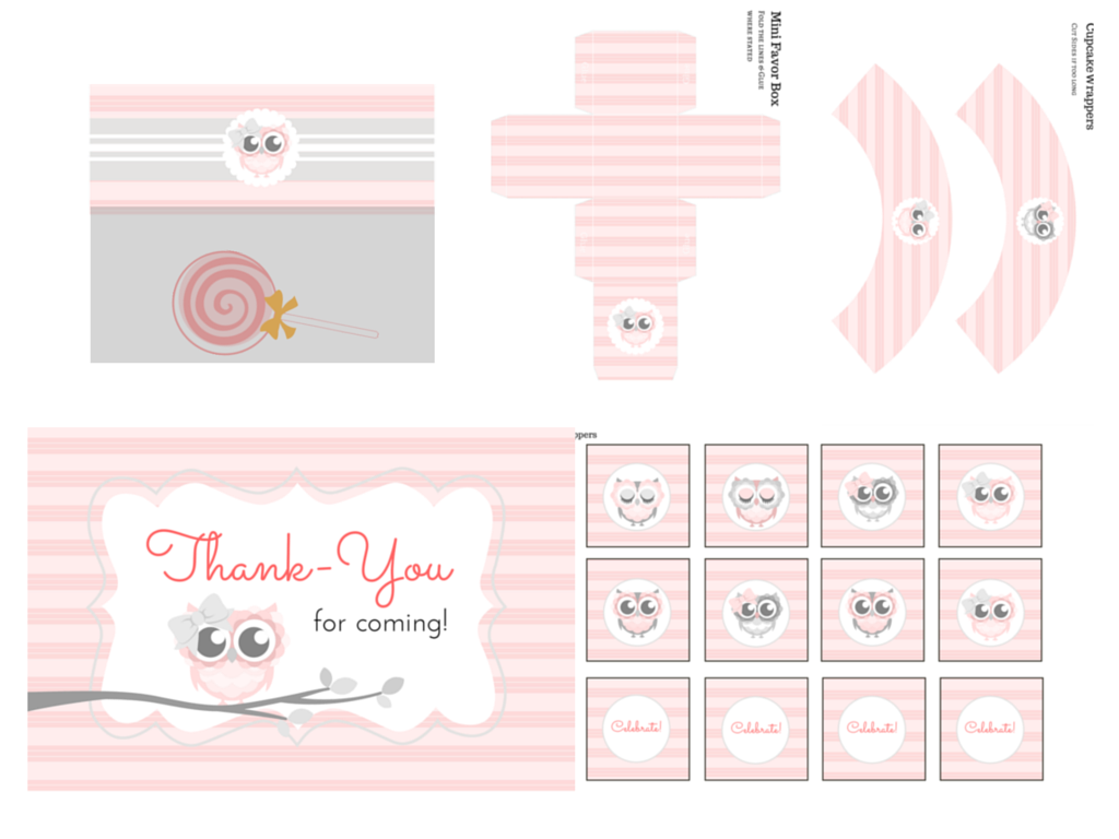 Pink Owl Printable - Magical Printable