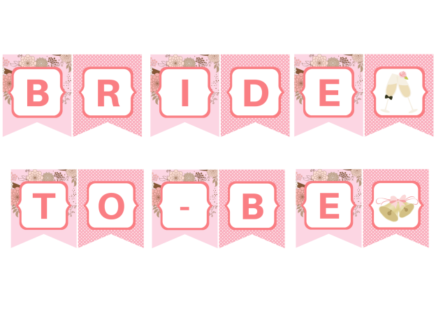 Bridal Shower Banner, Bride To Be Banner, Bridal Banner, Wedding Banner, Bridal Shower Pink Banner, Shower Banner