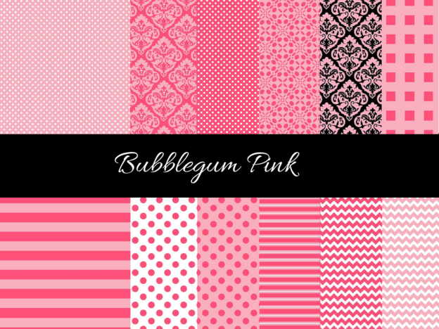 bubblegum Pink Digital Paper, Light Pink Digital Paper, Instant download, digital paper, Pink Background, Baby Pink Background, Baby Girl