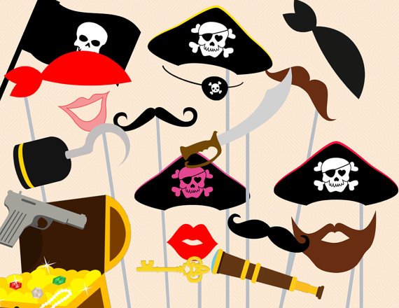 Pirate Photo booth Props