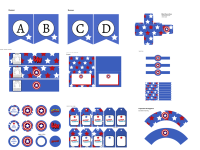 Captain America Birthday Pack - Magical Printable
