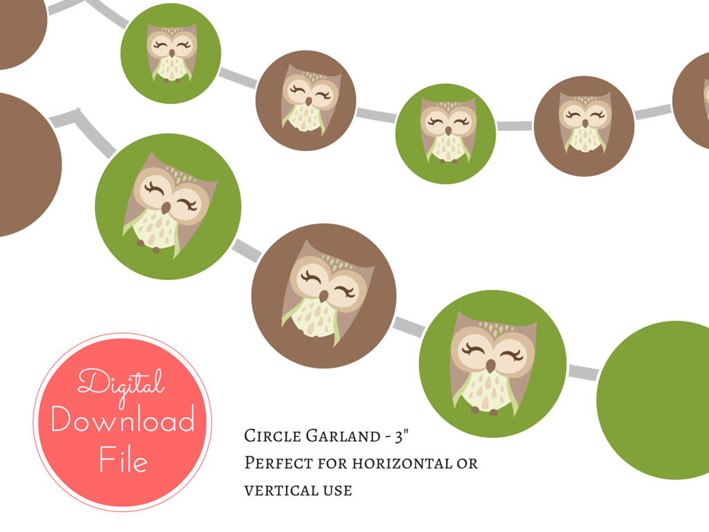 Owl Woodland Banner - Magical Printable