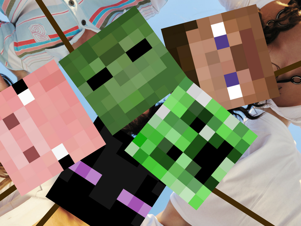 Minecraft Photo Booth Props Magical Printable