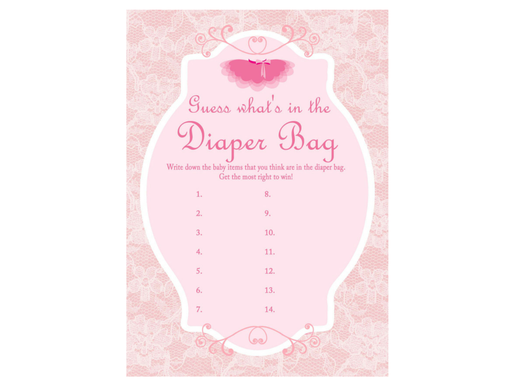 Tutu, Ballerina Baby Shower Game - Magical Printable