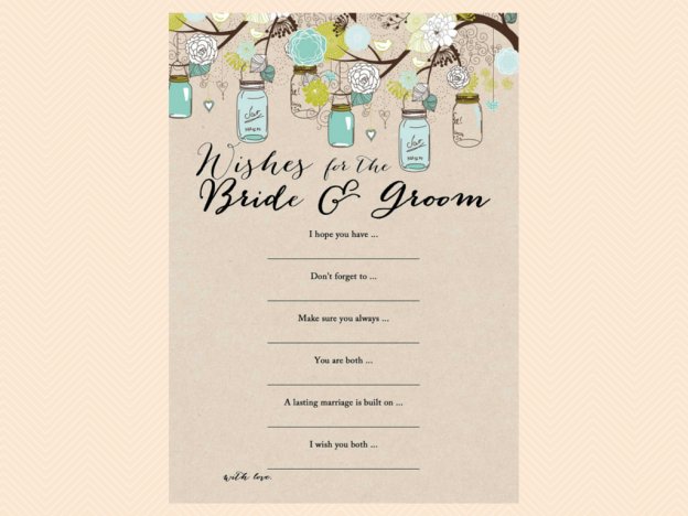 Rustic Mason Jars Bridal Shower - Magical Printable