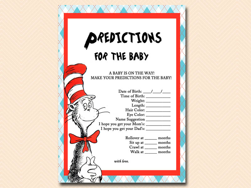 Dr Seuss Baby Shower - Magical Printable