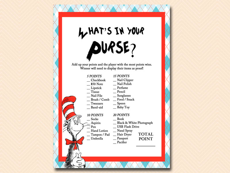 Dr Seuss Baby Shower - Magical Printable