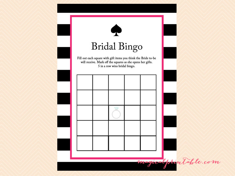 Kate Spade Inspired Bridal Shower Games - Magical Printable