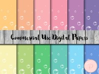 Bubble Pattern Digital Papers DP122 - Magical Printable