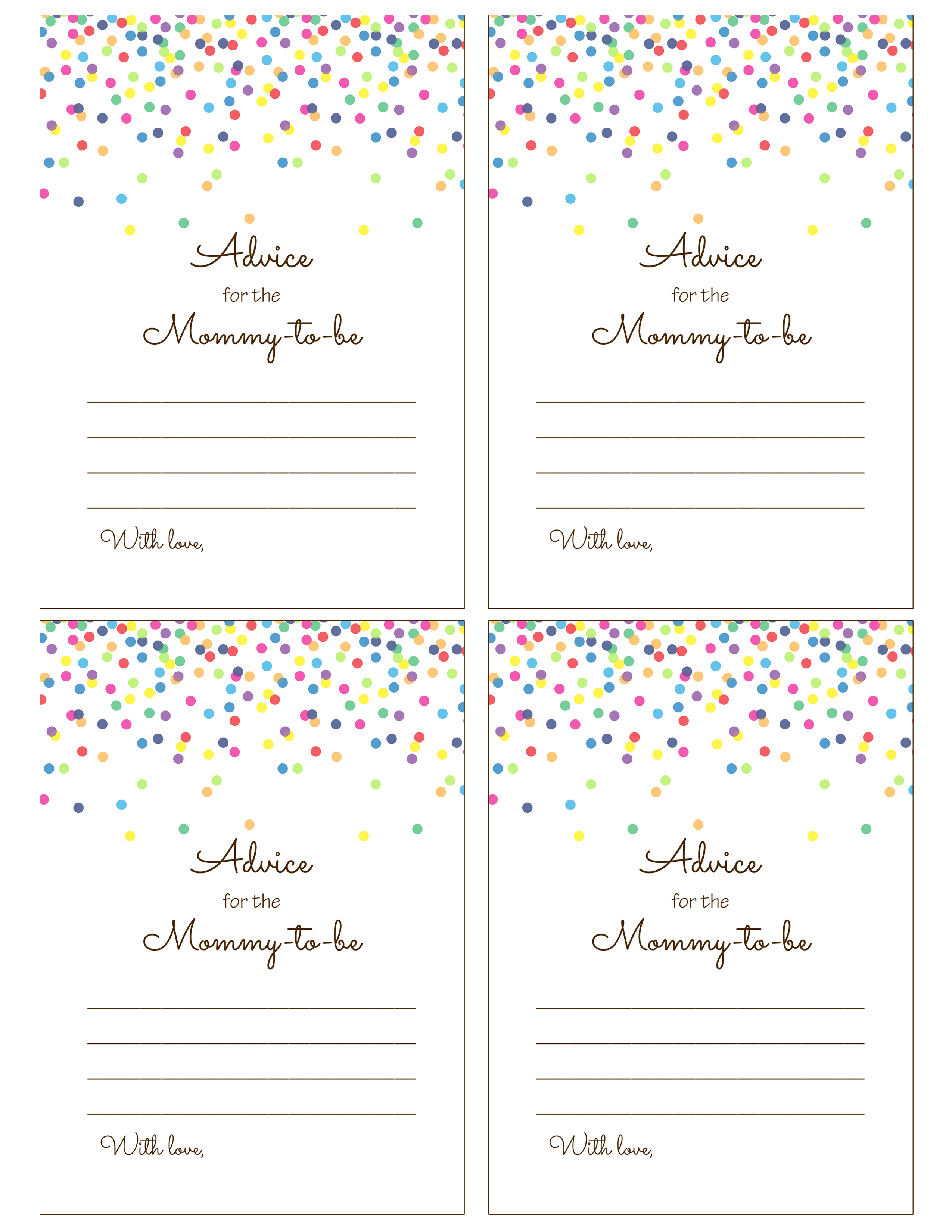 TLC108-advice-mommy-to-be-card-4-per-page-USA.jpg - Magical Printable
