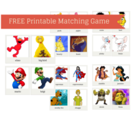 FREE Find Your Match Kid's Birthday Game - Magical Printable