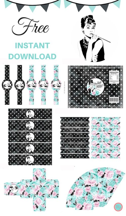 FREE Breakfast at Tiffany's Party Printable - Magical Printable