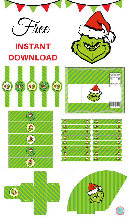 FREE The Grinch Christmas Party Printable