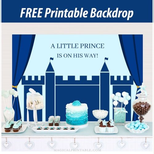 Free large prince castle backdrop poster 40x60